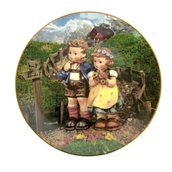 MJ Hummel Country Crossroads Collector Plate Danbury Mint Little Companions 1992 - Picture 1 of 2